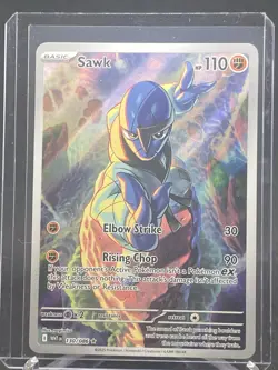 2025 Pokemon SV White Flare WHT EN Sawk Illustration Rare #130/086 - Image 1