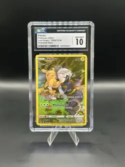CGC 10 Pokemon English Pikachu TG05/TG30 2022 Lost Origin Trainer Gallery Holo - Image 1