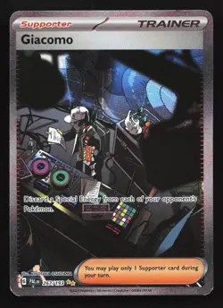 Pokemon Giacomo 267/193 Paldea Evolved Special Illustration Rare Holo LP - Image 1