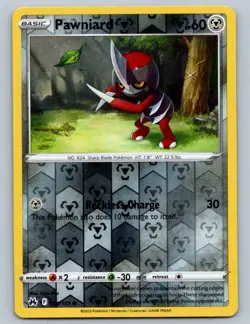 Pokemon Pawniard (91) Crown Zenith 091/159 Near Mint NM Reverse Holo - Image 1