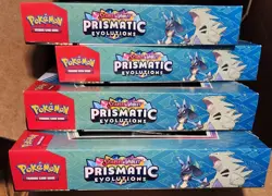 4 x Pokemon PRISMATIC EVOLUTIONS Lucario Ex & Tyranitar Ex Premium Collection - Image 1