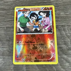 Pokemon Tepig 25/113 Reverse Holo 2013 Legendary Treasures LP - Image 1