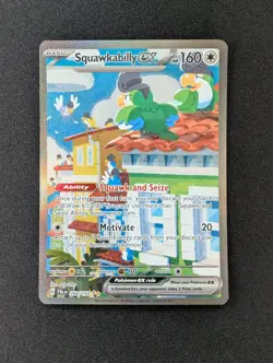 Squawkabilly EX 264/193 Special Illustration Rare Paldea Evolved Pokemon TCG - Image 1