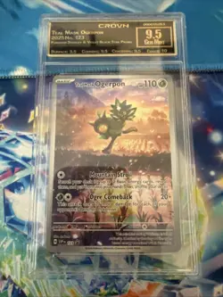 Pokemon Teal Mask Ogerpon #123 Holo Promo Twilight Masquerade ETB 2024-Crown 9.5 - Image 1