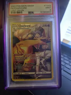 2022 Pokemon SWSH FA/Charizard lost origin Psa 9 - Image 1