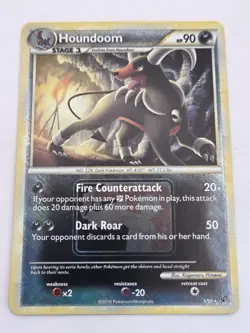 Pokemon TCG Houndoom Undaunted 5/90 Holo League Promo Cross Hatch Holo - Image 2