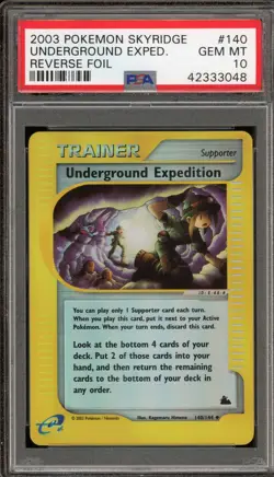 Pokemon Underground Expedition Skyridge Reverse Holo #140 PSA 10 Gem Mint - Image 1