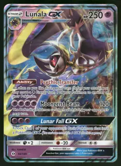 Lunala GX 66/149 Ultra Rare Holo NM Pokemon SM Base Set - Image 1