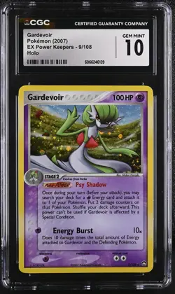CGC 10 GEM MINT Gardevoir 2007 EX Power Keepers 9/108 Holo Pokemon Card - Image 1