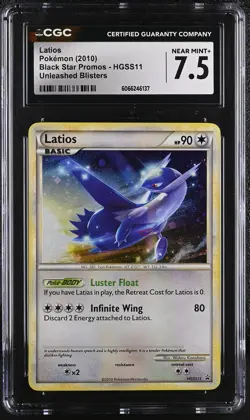 CGC 7.5 Latios 2010 Black Star Promos HGSS11 Holo Pokemon Card - Image 1