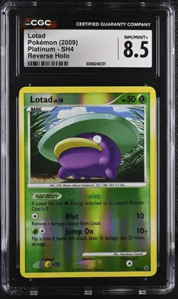 CGC 8.5 Lotad 2009 Platinum SH4 Reverse Holo Pokemon Card - Image 1
