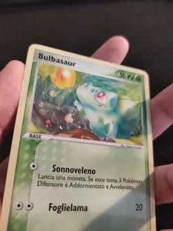 Pokemon card Bulbasaur 54/112 HOLO EX Red Fire & Leaf Green NM 2004 Ita - Image 3