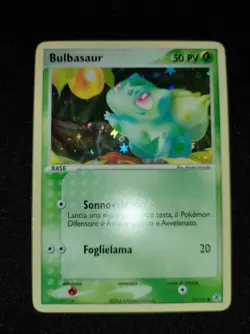 Pokemon card Bulbasaur 54/112 HOLO EX Red Fire & Leaf Green NM 2004 Ita - Image 4