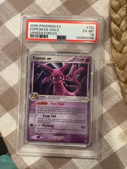 Espeon EX #102 Pokemon Unseen Forces Holo Card PSA 6 EX-MT TCG - Image 1