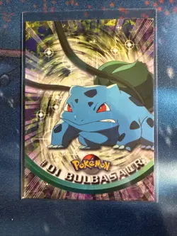 Pokemon Card - Bulbasaur #01 - Topps Series 1 - Black Logo - Image 1