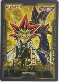 Near Mint, English Yu Gi Oh Yami Yugi & Dark Magician Field Center Card - Duel D - Image 1