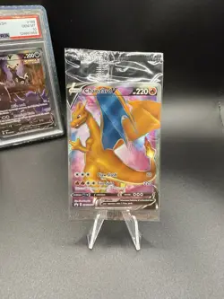 Charizard V SWSH050 Full Art Holo Promo Black Star Pokemon Card SEALED - Image 1