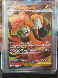 Mega Camerupt EX 156/132 Mega Evolutions Pokemon Card NM - Image 2