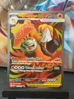 Mega Camerupt EX 156/132 Mega Evolutions Pokemon Card NM - Image 4