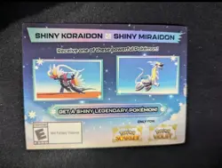 Pokemon Scarlet and Violet Shiny Koraidon OR Miraidon Gamestop Promo Card Code - Image 1