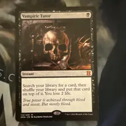 Magic the Gathering Vampiric Tutor Black Instant Card - Image 1