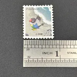Chatot Pokemon Stamp Card Shogakukan Nintendo Japanese TCG Vintage S126-32 - Image 2