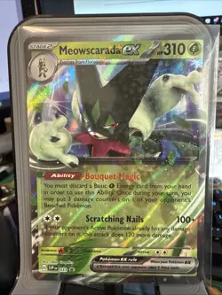 Pokemon TCG Meowscarada ex SVP 033 Scarlet & Violet Black Star Promo Card - NM - Image 1