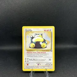 POKEMON TCG Jungle Snorlax 27/64 Non Holo Card NM/LP Vintage - Image 1