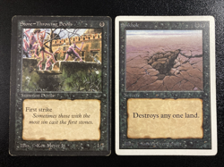 MTG Magic the Gathering Arabian Nights Stone Throwing Devil - Unlimited Sinkhole - Image 1