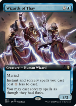 Moderate Play, English MTG Foil Wizards of Thay - Foil - Extended Art Commander - Image 1