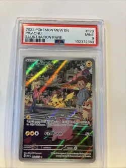 PSA 9 Pikachu 173/165 English Pokemon Scarlet & Violet 151 Illustration Rare - Image 2