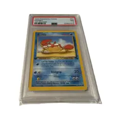 1999 PSA 7 Pokemon Fossil Krabby #51 1st Edition Graded - Image 1
