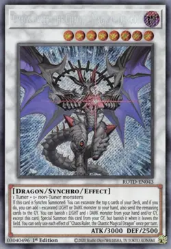 Yugioh Mint/NM 1st Ed Chaos Ruler, the Chaotic Magical Dragon ROTD-EN043 - Image 1