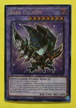 YuGiOh ~ Dark Paladin BLMM-EN008 ~ Secret Rare ~ 1st Edition ~ Pack Fresh - Image 1