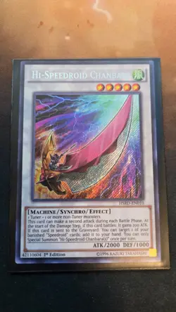 Yugioh Hi-Speedroid Chanbara HSRD-EN010 1st Secret Rare - Image 1