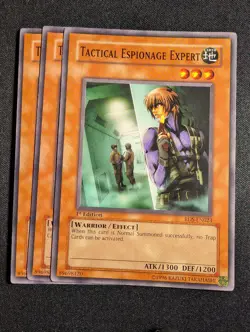 Yugioh - 3x Tactical Espionage Expert RDS-EN023 1st Edition Common NM - Image 1