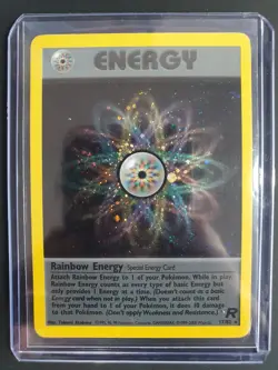 Rainbow Energy 17/82 Holo - Team Rocket Set - Pokemon Card - Near Mint Condition - Image 1