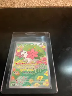 Pokemon TCG Shaymin Holo Card Illustration Rare, 185/182, Destined Rivals Series - Image 2