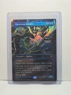 MTG Edge of Eternities Quantum Riddler Borderless Foil, Mythic Card #305 - Image 1