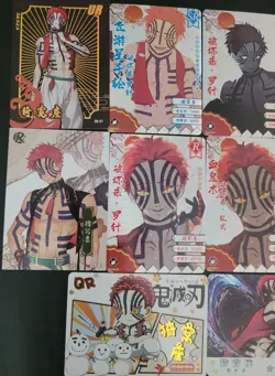 Akaza Card Lot - Demon Slayer Anime CCG 10 Cards Upper Rank - Image 2