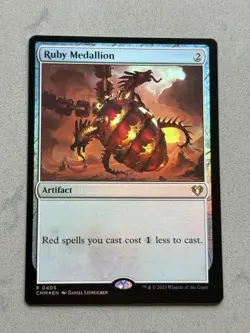 Ruby Medallion #405 Foil - Rare - MTG Commander Masters CMM - Unplayed / NM - Image 1
