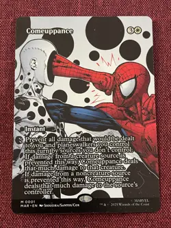 Comeuppance #1 FULL ART NM/M MTG Spiderman Magic Card Marvel - Image 1