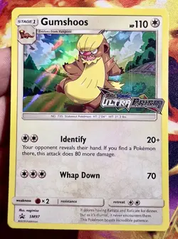 NM Stamped Gumshoos Pokemon Card | Holo Prerelease Promo | S&M Ultra Prism SM97 - Image 3