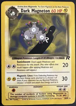 Pokemon Card - Dark Magneton 28/82 Team Rocket Rare - Image 1