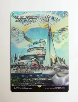 Balamb Garden Magic the Gathering Holo Foil Card ~Final Fantasy Through the Ages - Image 1