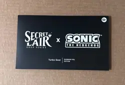 Secret Lair x Sonic the Hedgehog Superdrop: Turbo Gear (Rainbow Foil) SEALED - Image 1