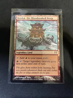 MtG X1 Shinka, the Bloodsoaked Keep Champions of Kamigawa Magic The Gathering - Image 1