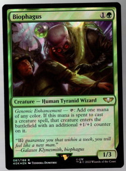 Biophagus 087/168 Rare Surge Foil Warhammer 40K MTG NM - Image 1
