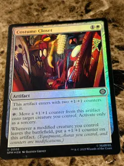 COSTUME CLOSET Magic MTG Spiderman Foil - Image 1