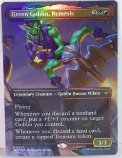 Green Goblin, Nemesis [New, Near Mint] *Foil* Borderless {Spider-man MTG} +AC - Image 1